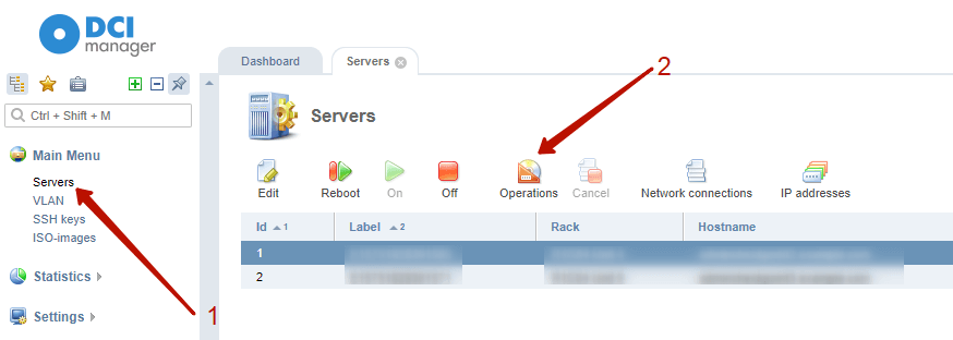 Wie Gcore Hosting zu verwalten ist: Das Dashboard im Überblick