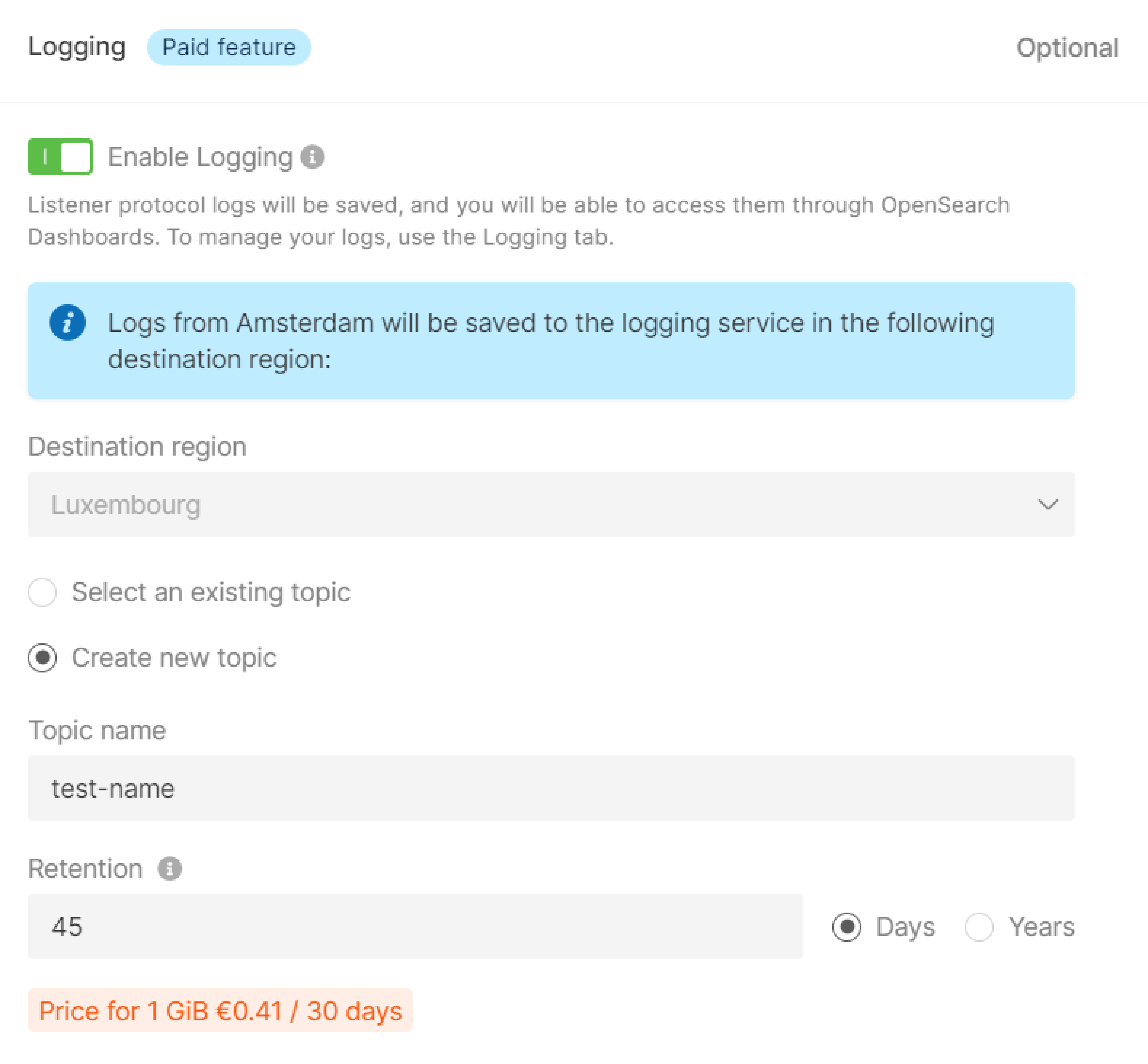 Logging for Cluster