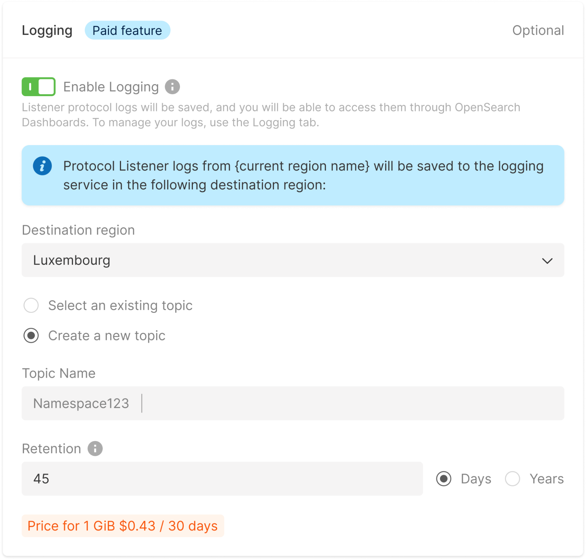 Configure logging