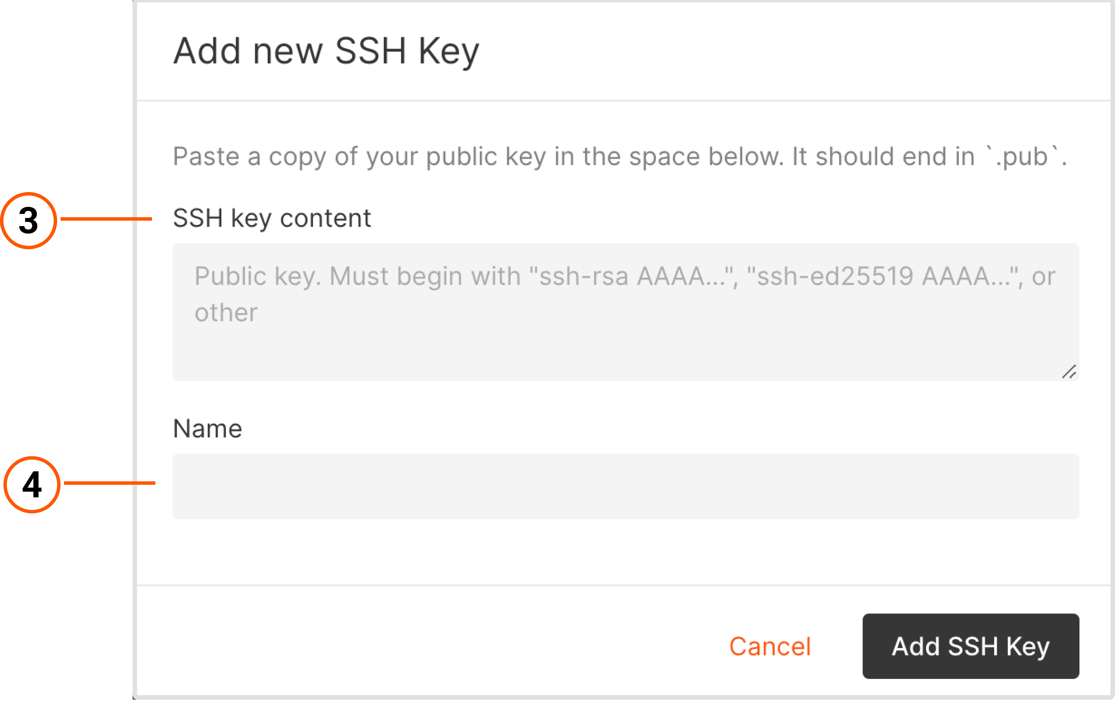 An SSH keys tab in the VNETWORK Customer Portal