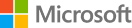 Microsoft logo with a four-color square icon and the word "Microsoft" in gray text.